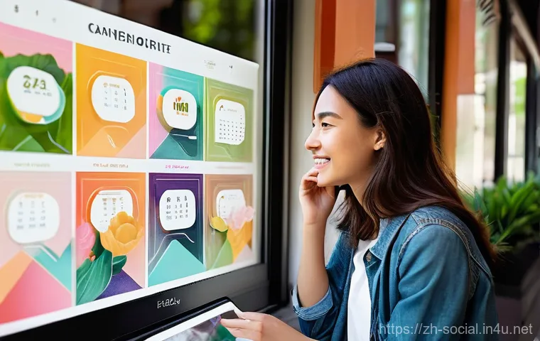 소셜미디어 콘텐츠 달력 만드는 법 - **Prompt 2: Harmonious Team Collaboration with a Digital Content Calendar**
    *   **Scene:** A div...