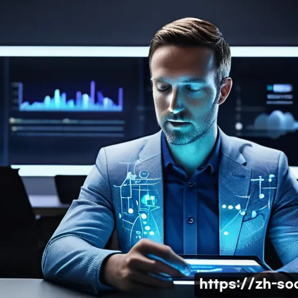 페이스북 광고 운영 사례 - **Prompt: AI-Powered Advertising Strategist**
A futuristic, highly detailed illustration of a pr...